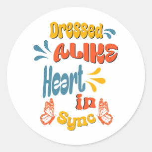 Best gift for twins and twinning friends classic round sticker