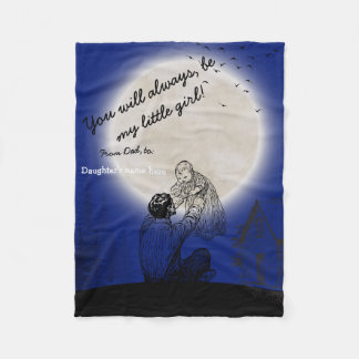 Best gift from dad to daughter fleece blanket