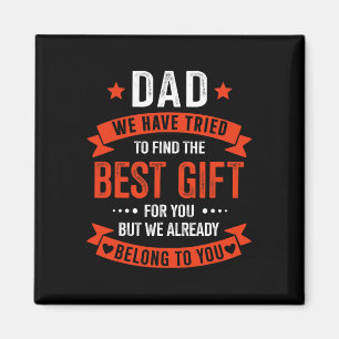 Best Gift From Kids For Fathers Day Christmas Birt Magnet
