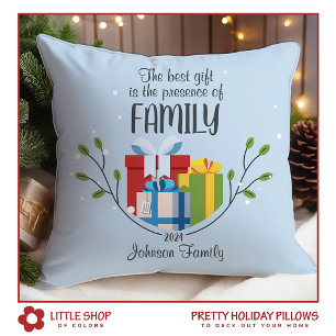 Best Gift is Family Customisable Name Christmas Cushion