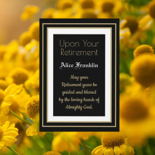 Best Gift!  Retirement blessings tabletop Plaque