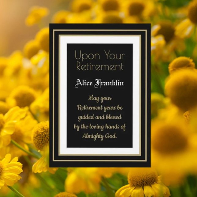 Best Gift!  Retirement blessings tabletop Plaque (Creator Uploaded)
