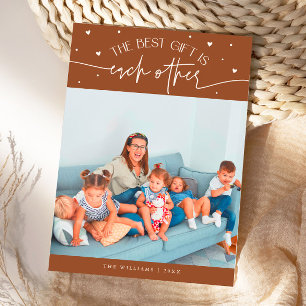 Best Gift Terracotta Valentines Day Photo Holiday Card