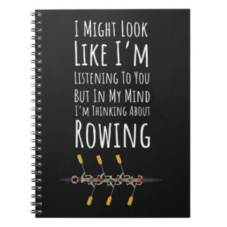 Best Gifts For Crew Rowers Funny Rowing Saying  Notebook