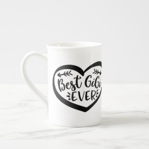 Best Gigi Ever Heart Gift Bone China Mug