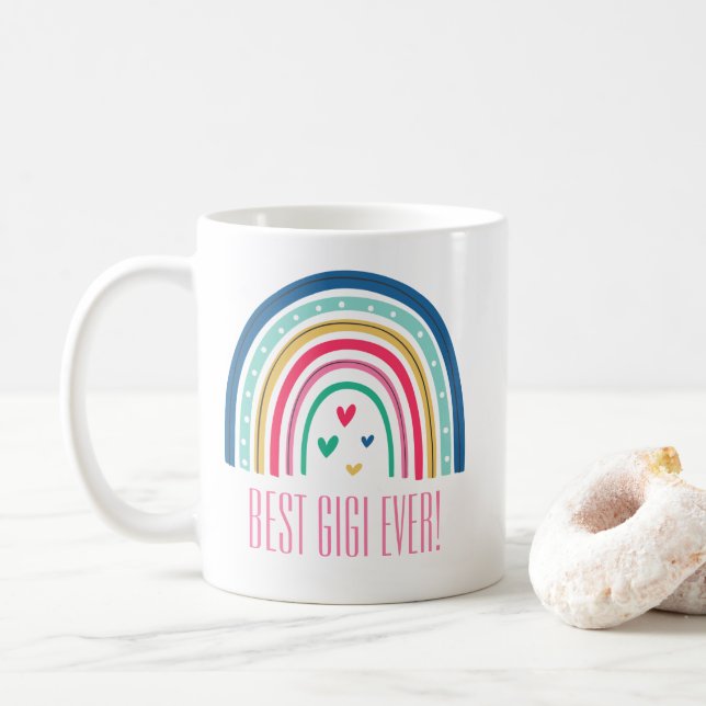 Best Gigi Ever Rainbow Coffee Mug (With Donut)
