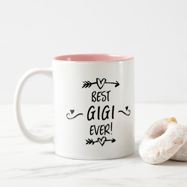 Best Gigi Ever Two-Tone Coffee Mug (With Donut)