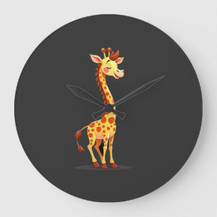 Best Giraffe Art For Men Women Adult Giraffe Print Large Clock