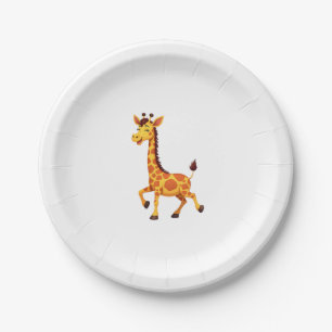 Best Giraffe Art For Men Women Adult Giraffe Print Paper Plate