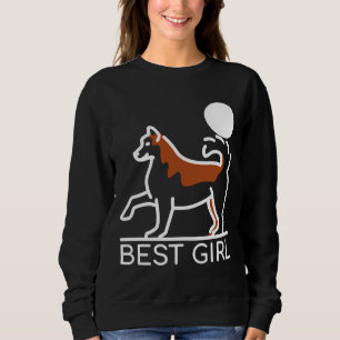 Best Girl Brown Husky Sweatshirt