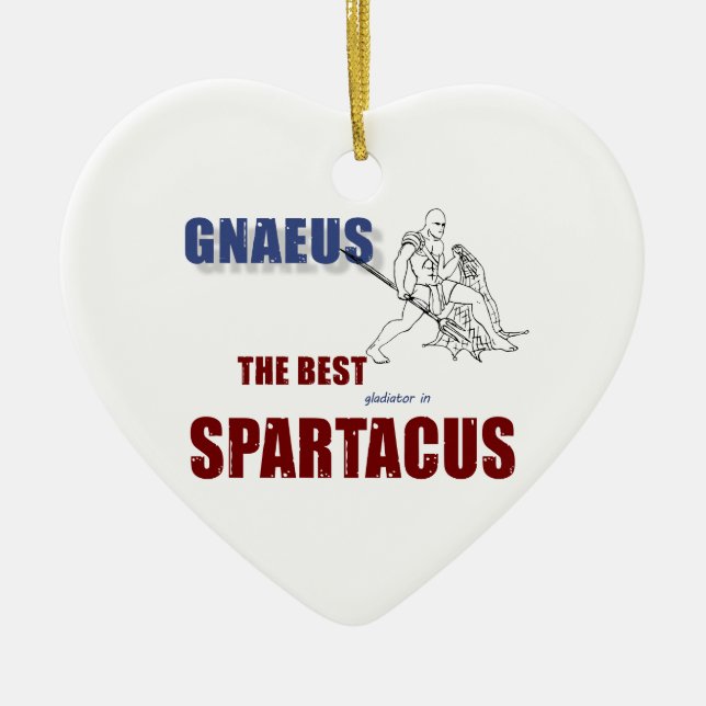 Best Gladiator Ceramic Tree Decoration (Front)