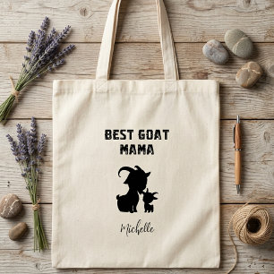 Best Goat Mama Ever Funny Farm Animal Lover Tote Bag