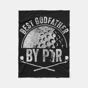 Best Godfather By Par Shirt Golf Lover Sports Gift Fleece Blanket