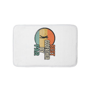 Best Godfather by Par Vintage Golf Vector Design_1 Bath Mat