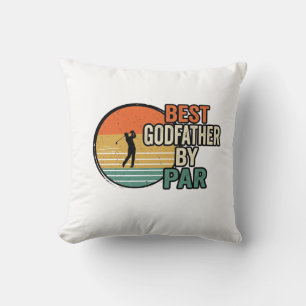 Best Godfather by Par Vintage Golf Vector Design_1 Cushion