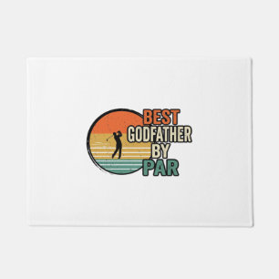 Best Godfather by Par Vintage Golf Vector Design_1 Doormat