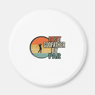 Best Godfather by Par Vintage Golf Vector Design_1 Magnet