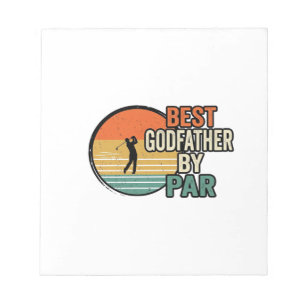 Best Godfather by Par Vintage Golf Vector Design_1 Notepad