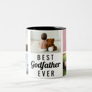 Best Godfather Ever - Father's Day Photo Two-Tone Coffee Mug