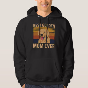 Best Golden Mum Ever Quote For A Golden Retriever  Hoodie