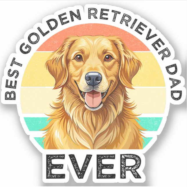 Best Golden Retriever Dad Ever (Front)