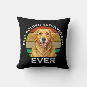 Best Golden Retriever Dad Ever Cushion