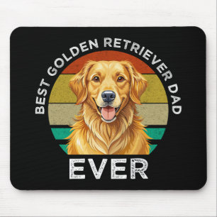 Best Golden Retriever Dad Ever Mouse Pad