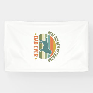 Best Golden Retriever Dad Ever Vintage Dog Shirt_1 Banner