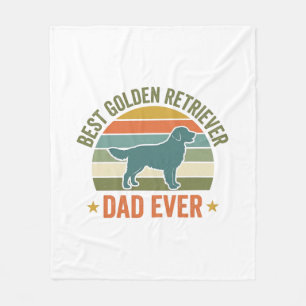 Best Golden Retriever Dad Ever Vintage Dog Shirt_1 Fleece Blanket