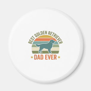 Best Golden Retriever Dad Ever Vintage Dog Shirt_1 Magnet