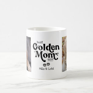 Best Golden Retriever Mom Ever Golden Mom 2 Photo Coffee Mug