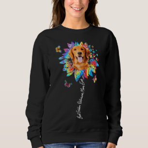 Best Golden Retriever Mum Ever Sunflower Tie Dye Sweatshirt