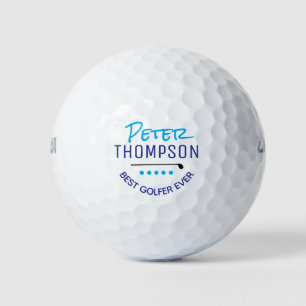 Best Golfer Ever white ball with name