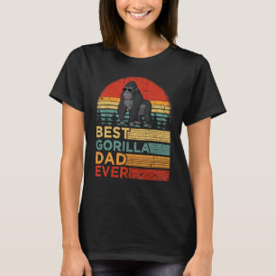 Best Gorilla Dad Ever Funny Vintage Gorilla Father T-Shirt