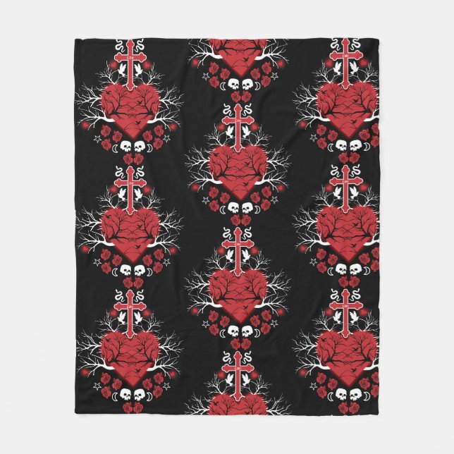 Best Gothic Gift Accessories Fleece Blanket (Front)