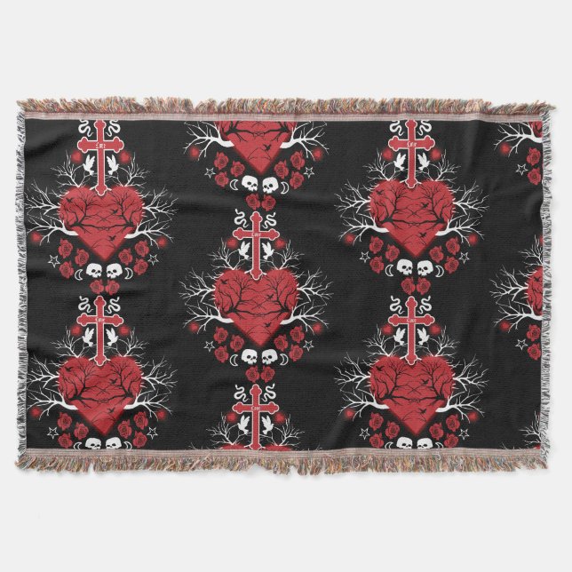 Best Gothic Gift Accessories Throw Blanket (Front)