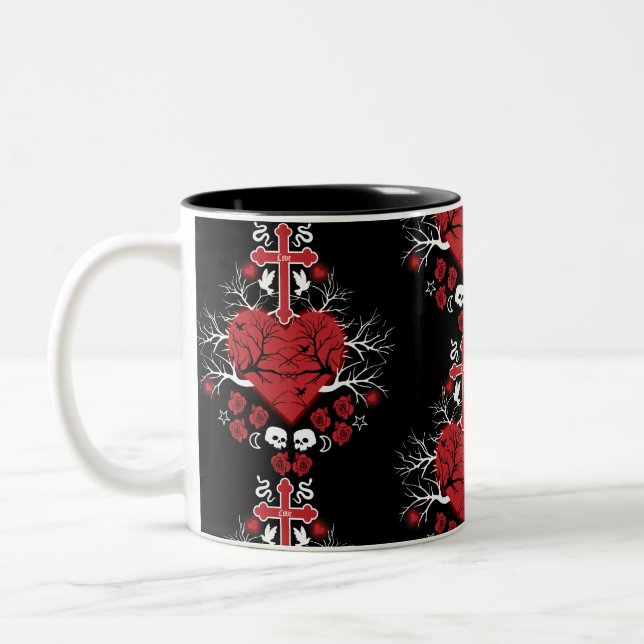 Best Gothic Gift Accessories Two-Tone Coffee Mug (Left)