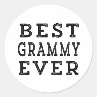 Best Grammy Ever Classic Round Sticker