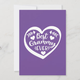 Best Grammy Ever Heart Design Card