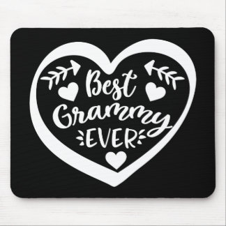Best Grammy Ever Heart Design Mouse Pad