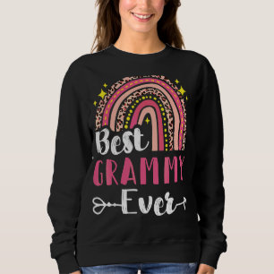 Best Grammy Ever Mother's Day Rainbow Pink Leopard Sweatshirt