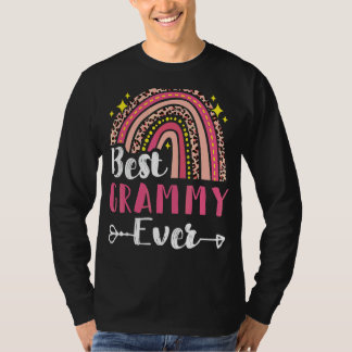 Best Grammy Ever Mother's Day Rainbow Pink Leopard T-Shirt