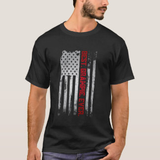 Best Grampie Ever American USA flag Father s day g T-Shirt