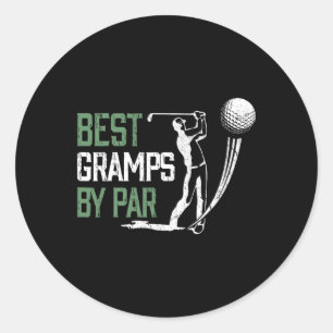 Best Gramps By Par Father's Day Gifts Golf Lover  Classic Round Sticker