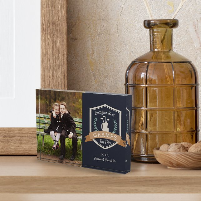 Best Gramps By Par | Golf Grandpa Photo Block (Creator Uploaded)