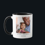 Best Gramps Ever 2 Photo Personalized Grandfather Mug<br><div class="desc">Show your appreciation for a beloved grandfather with this personalized “Best Gramps Ever” mug. Featuring a cherished photo and modern text,  this keepsake is perfect for Father’s Day,  Christmas,  birthdays,  or everyday moments of love. A sweet,  custom gift from grandkids that’s sure to warm his heart—and his coffee.</div>