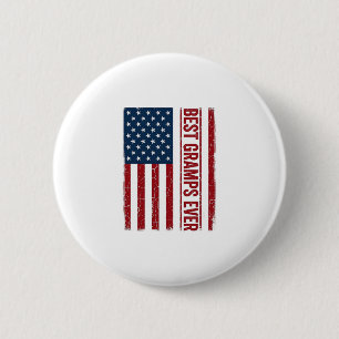 Best Gramps Ever Patriotic Flag Vector Design_1 6 Cm Round Badge