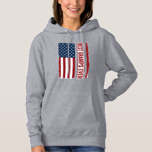 Best Gramps Ever Patriotic Flag Vector Design_1 Hoodie