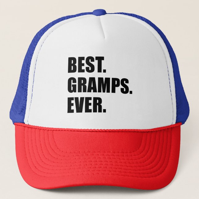 Best Gramps Ever Trucker Hat (Front)