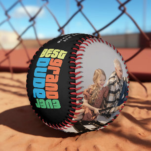 Best Grand-Dude Ever   Father's Day Photo Baseball